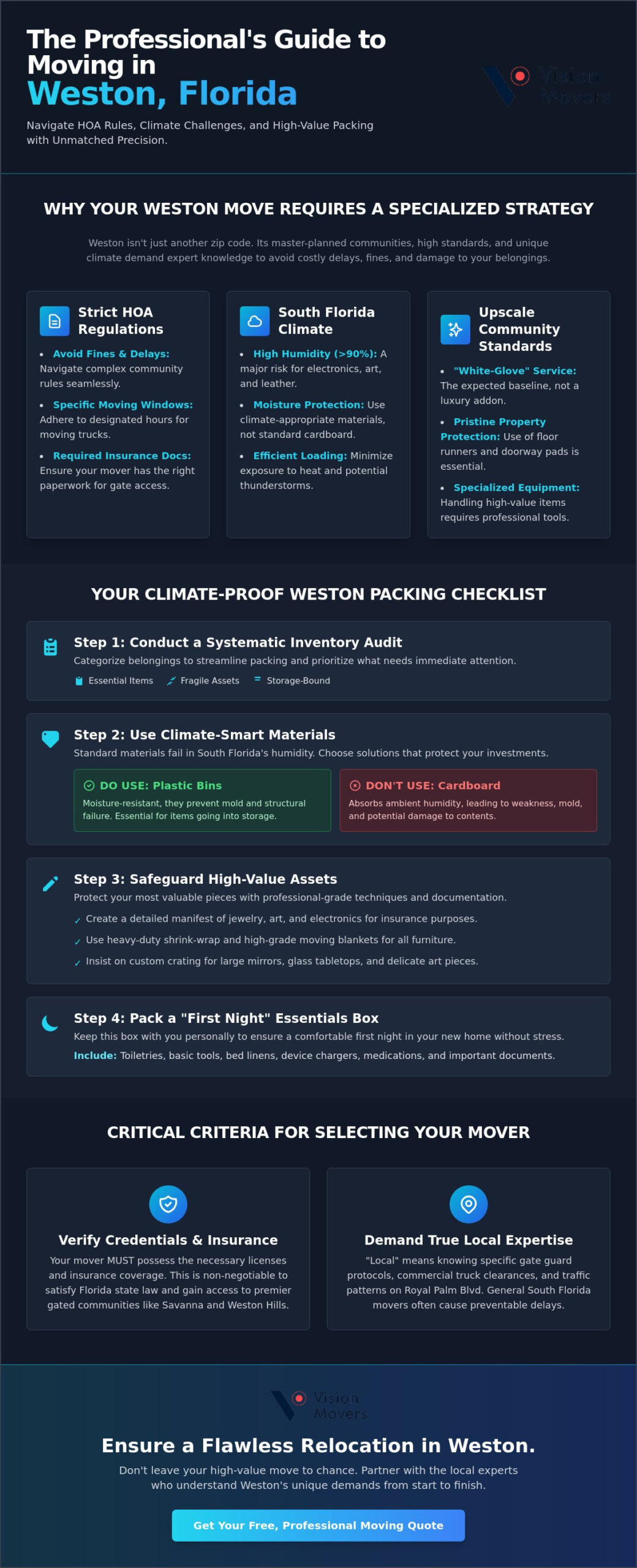 The Ultimate Weston FL Moving and Packing Checklist for 2026