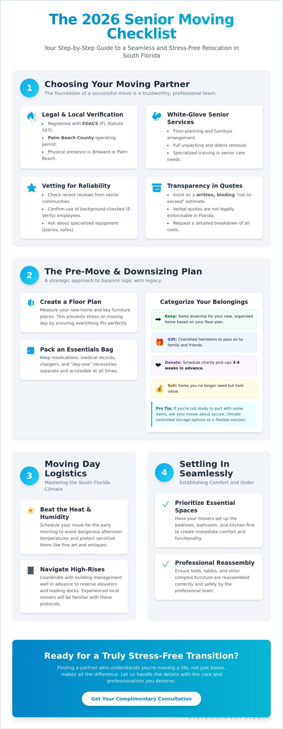Senior Moving Services South Florida: The 2026 Relocation Checklist