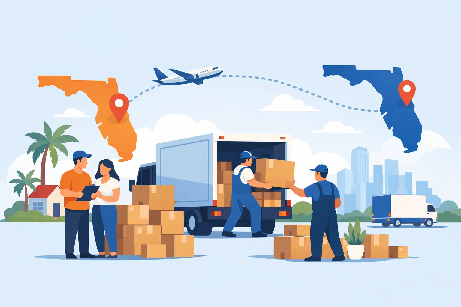 How Long Distance Movers From Florida Work 7 How Long Distance Movers From Florida Work