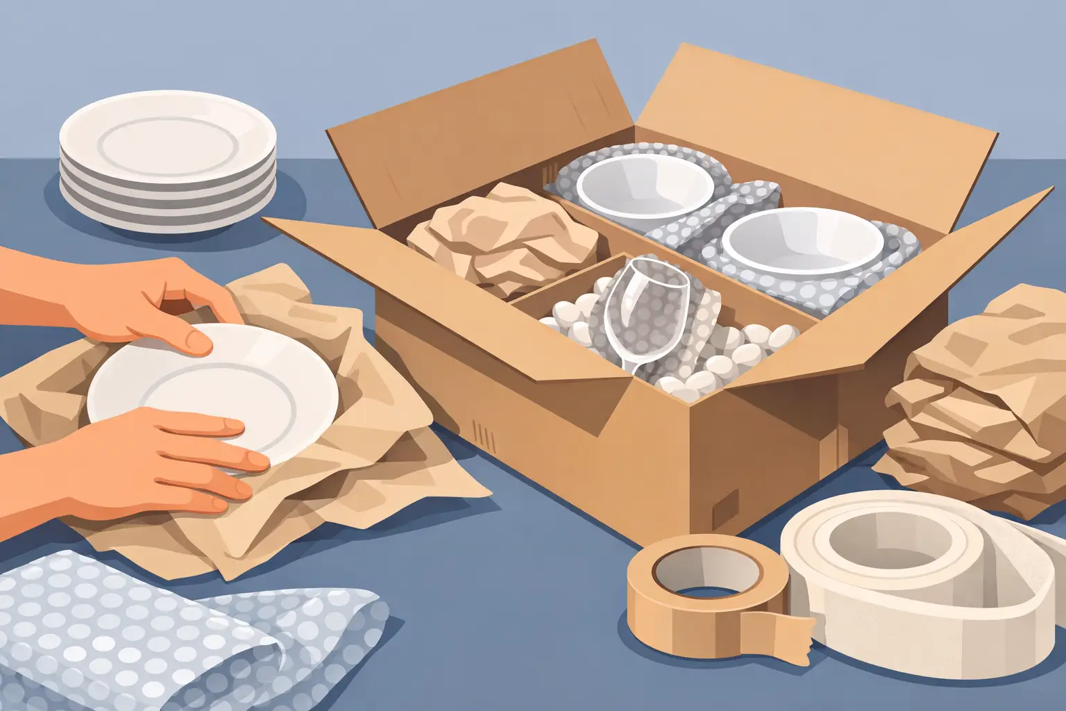 How to Pack Fragile Dishes Without Breakage